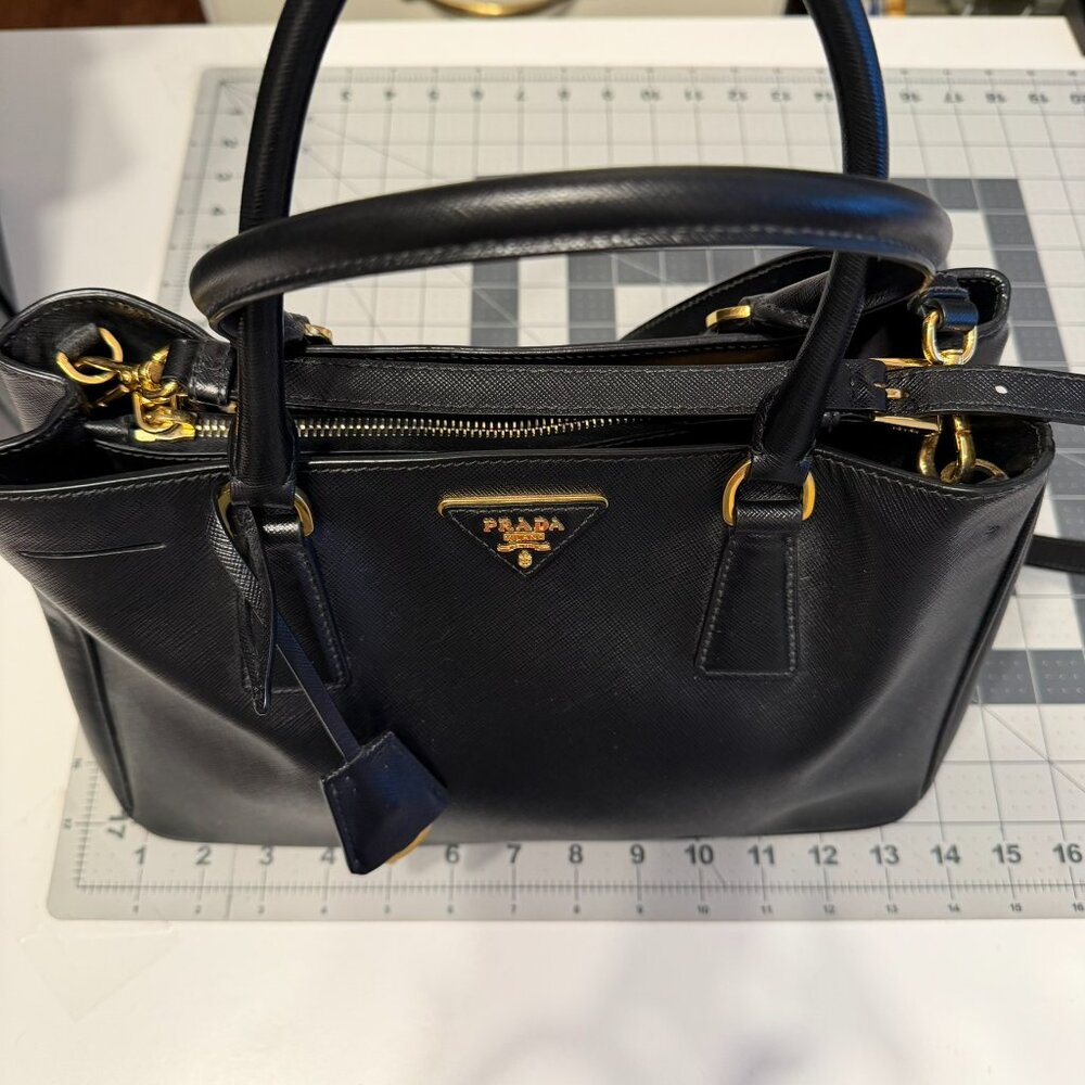 Authentic PRADA “Galleria” (Black) Medium Leather Bag Purse Handbag (GORGEOUS!) - Picture 16 of 16